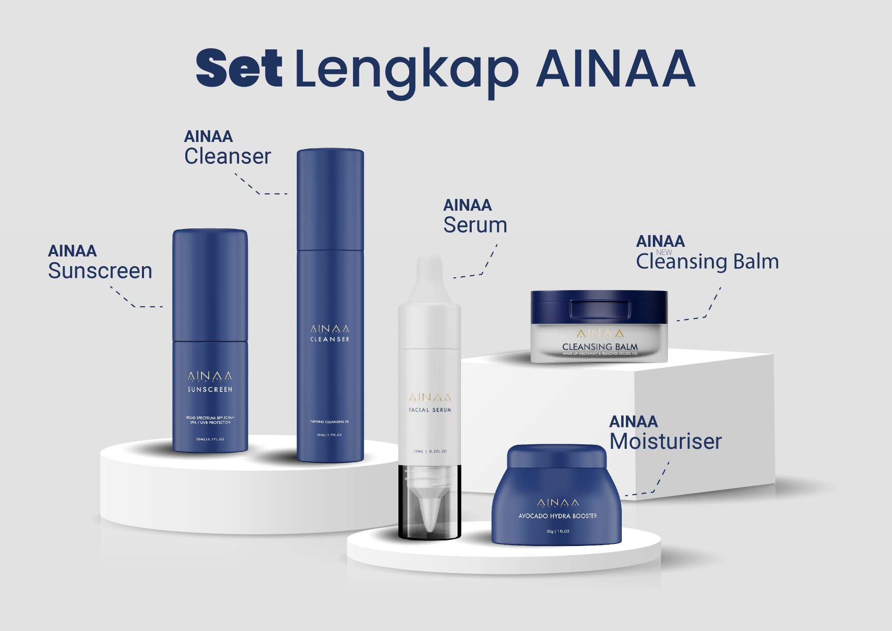 Set Lengkap AINAA - 5 Produk